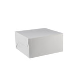 100 Pieces White Cake Box 25 x 25 cm - hotpack.bh