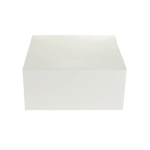 100 Pieces White Cake Box 30 x 30 cm - hotpack.bh