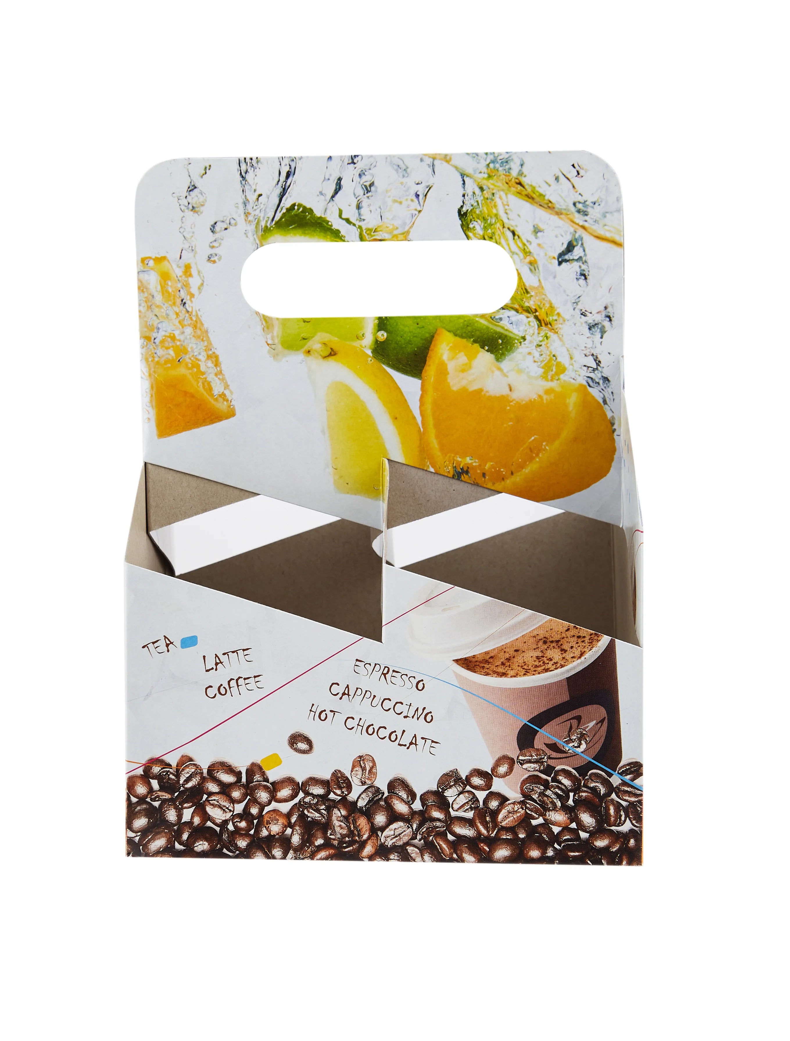 Hotpack | Paper Juice Cup Carrier For 4 Cups | 250  Pieces - Hotpack Bahrain