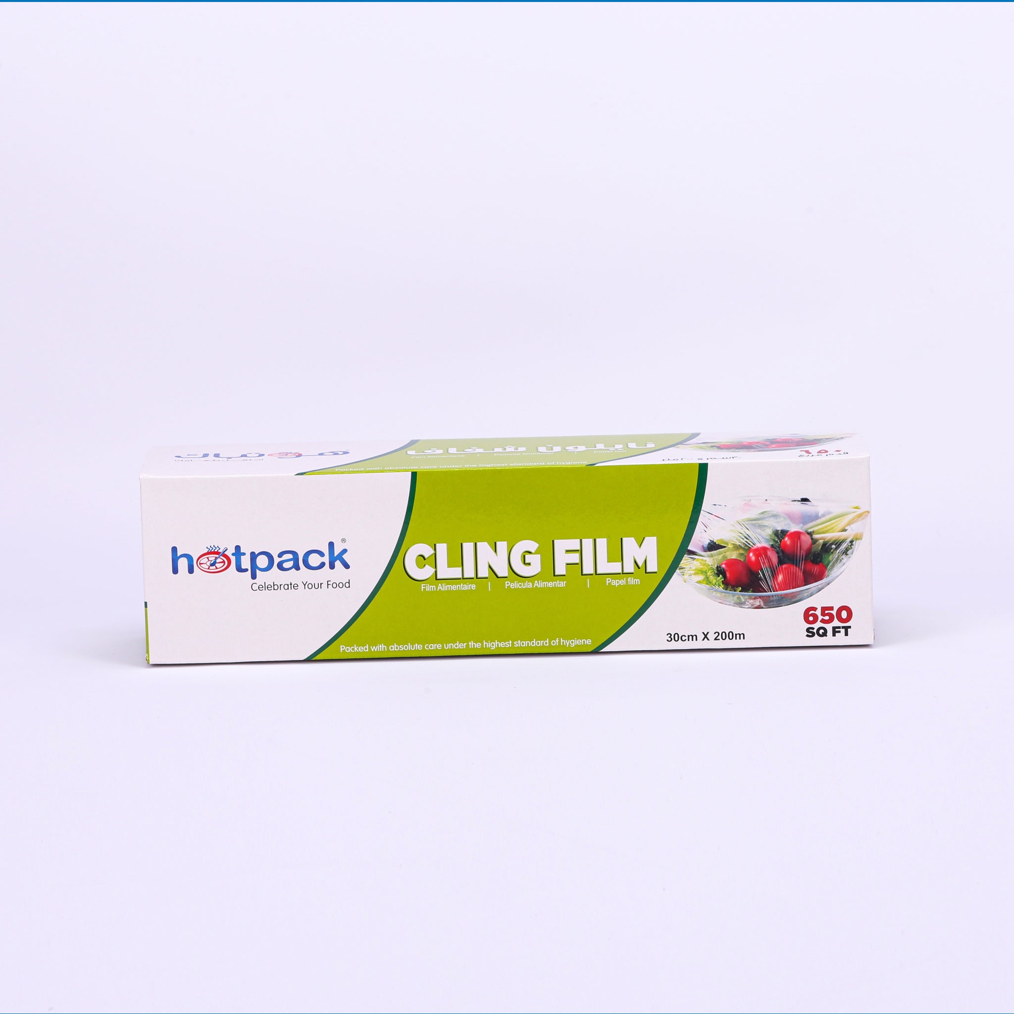 6 Roll Cling Film 30 Cm - 200 mtr - 11 Micron - hotpack.bh