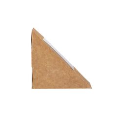 Kraft Sandwich Wedge Box, 125*65*120 mm | 500 Pieces - Hotpack Bahrain