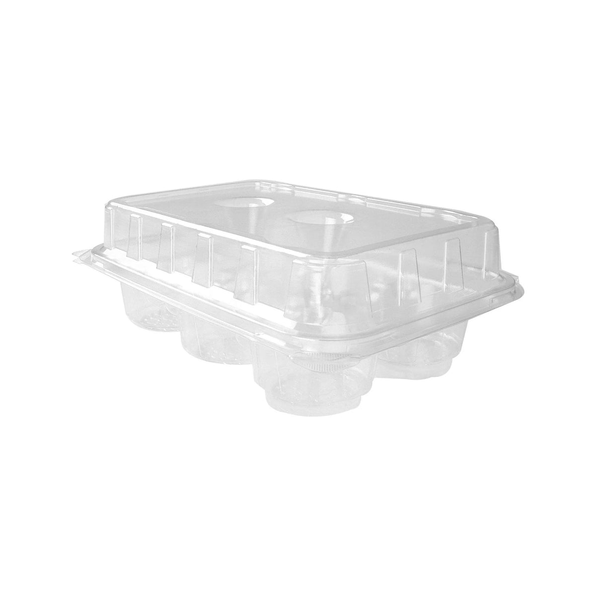 300 Pieces PET Cake Container 6 Compartment