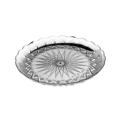 Round Crystal Plate 27 cm 10 Kg - hotpack.bh