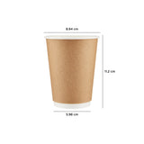 12 Oz Kraft Double Wall Paper Cups