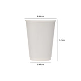 12 Oz White Double Wall Paper Cups