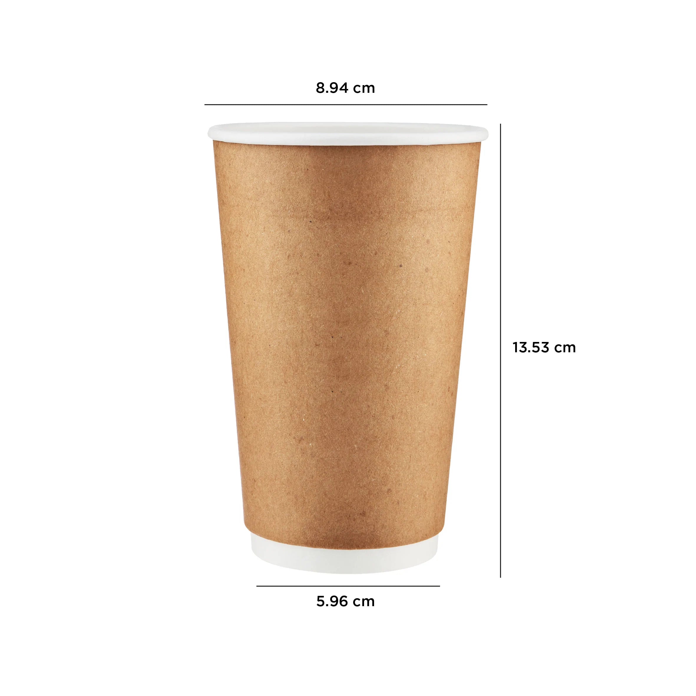 16 Oz Kraft Double Wall Paper Cups