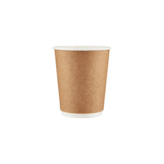 8 Oz Kraft Double Wall Paper Cups/500 Pieces- Hotpack