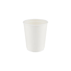 8 Oz White Double Wall Paper Cups/500 Pieces - Hotpack