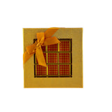48 Pieces Golden Yellow Square Chocolate Gift Box 25 Division-20*20*4 cm