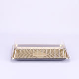 50 pieces Gold Base Rectangle Cake Container- 345Mm X 250 mm