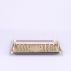 50 pieces Gold Base Rectangle Cake Container- 345Mm X 250 mm