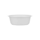 White Round Plastic Bowl with Lid 225ml