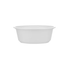 1000 Pieces White Round Plastic Bowl with Lid 225ml