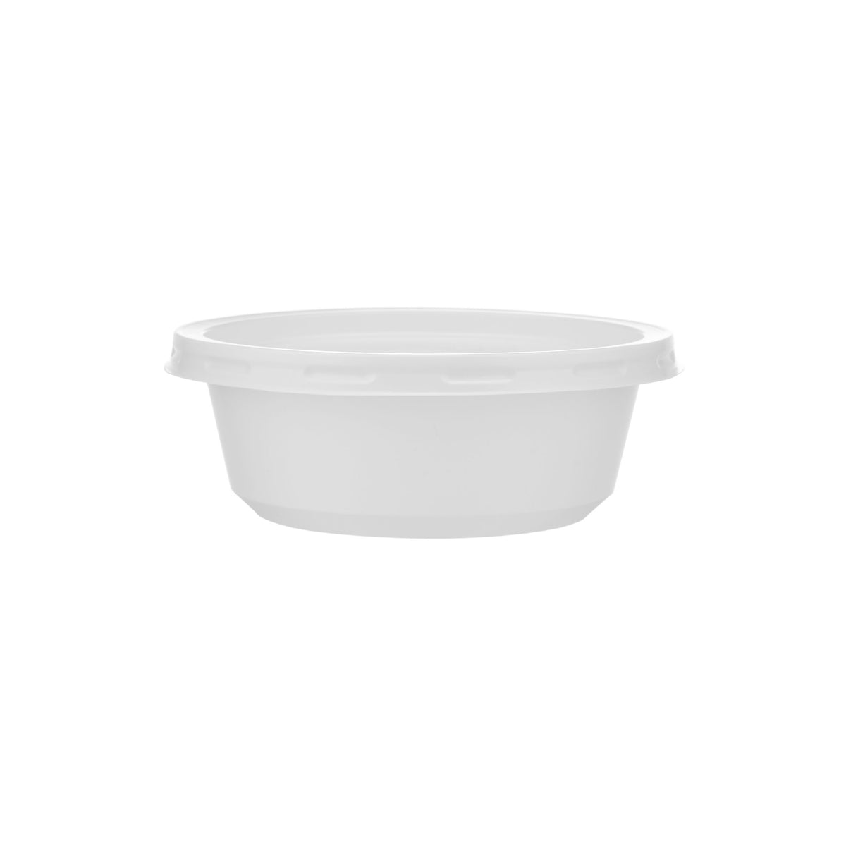 1000 Pieces White Round Plastic Bowl with Lid 225ml