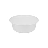 White Round Plastic Bowl with Lid 225ml