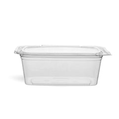 200 Pieces Hinged Square Deli Clear Pet Container 48oz