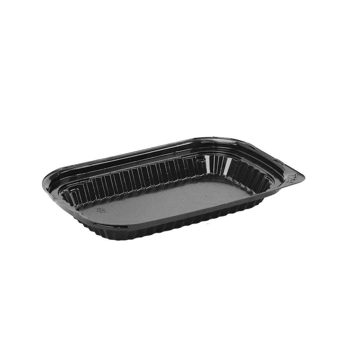 500 Pieces Black Base Shallow Container 22.5 X15.7 X5.3 Cm