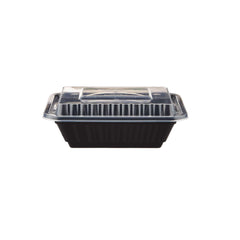 Black Base Rectangular Container With Lid