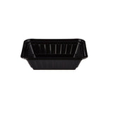 Black Base Rectangular Container 12 Oz  With Lid