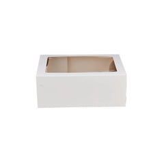 100 Pieces Cup Cake White Window Box
