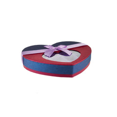 48 Pieces Purple Chocolate Gift Box Heart Shape 21 Division - 22*19*4 CM