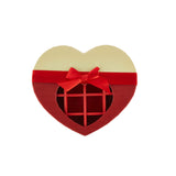48 Pieces Red Chocolate Gift Box Heart Shape 21 Division - 22*19*4 CM