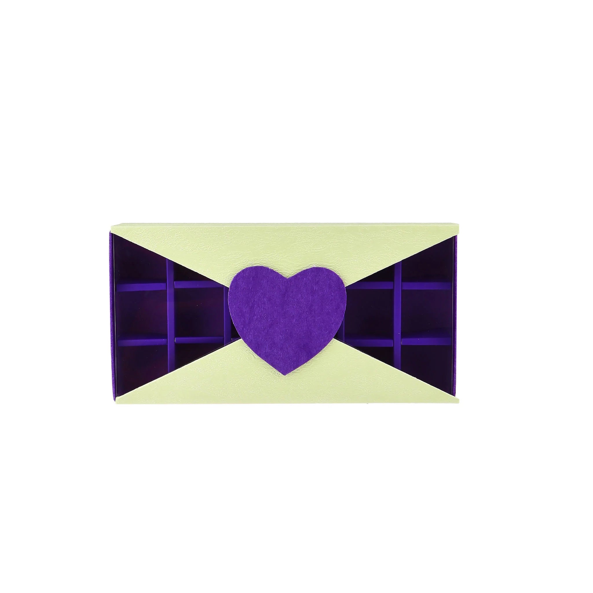 48 Pieces Rectangular Purple Chocolate Gift Box 18 Division - 240*125*45 mm