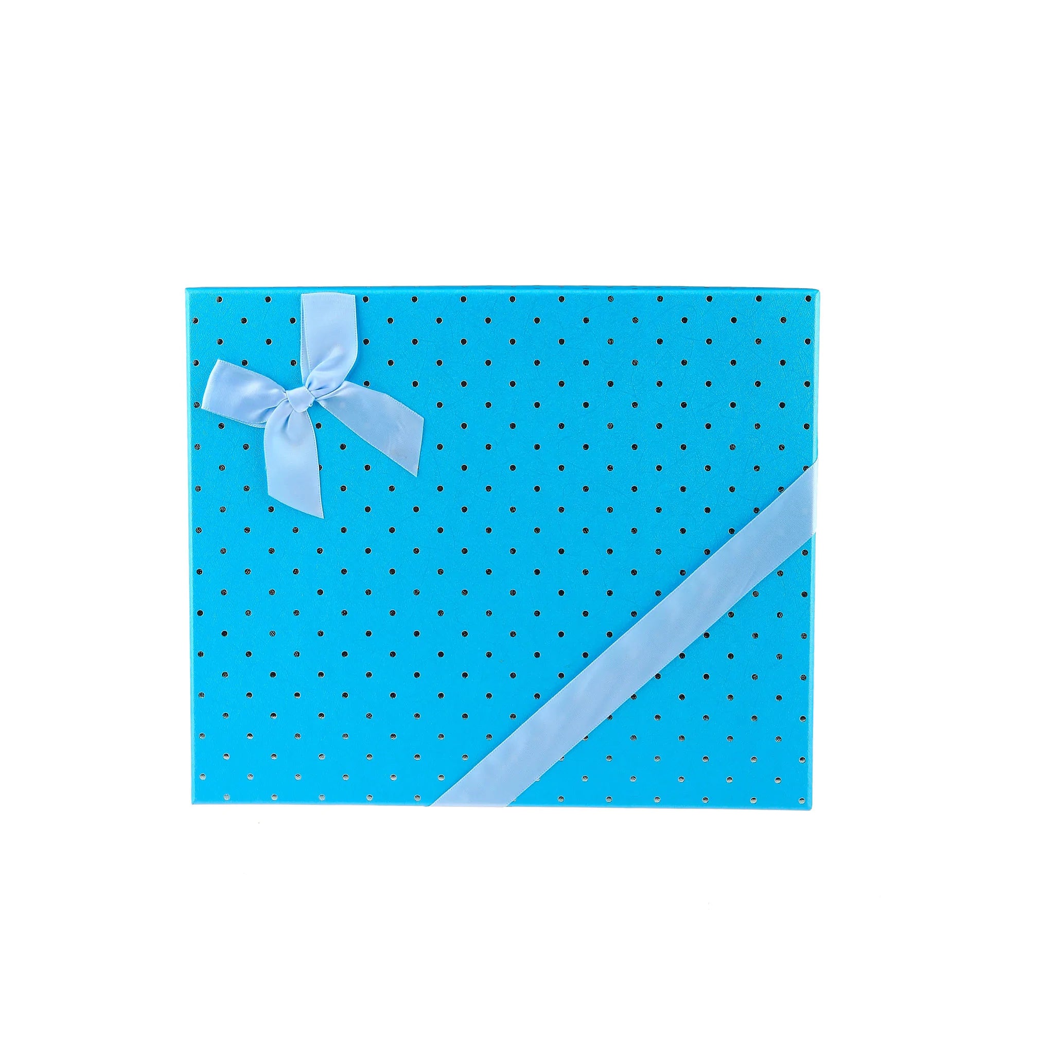 48 Pieces Rectangle Light Blue Gift Box Shape -25*30*5 cm