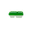 Compartment Clear Microwavable Container with Mixed Color Lid