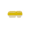 Compartment Clear Microwavable Container with Mixed Color Lid