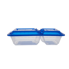 Compartment Clear Microwavable Container with Mixed Color Lid