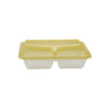 Compartment Clear Microwavable Container with Mixed Color Lid