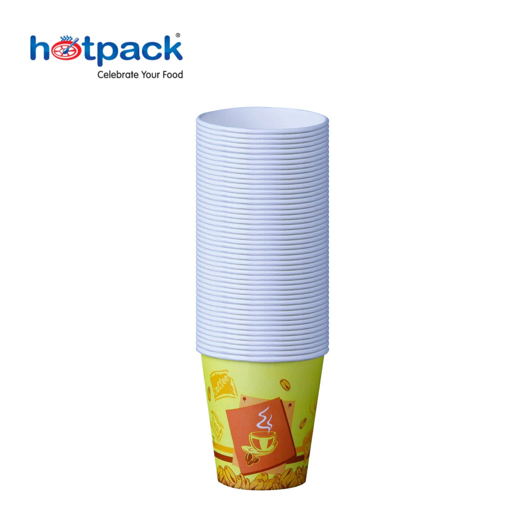 7 Oz (200 ml) Printed Single Wall Paper Cups 1000 Pieces - Hotpack Global