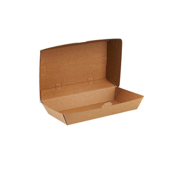 125 Pieces Kraft Double Flute Burger Box