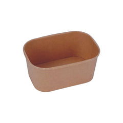 Kraft Rectangular Container | 300 Pieces - Hotpack 