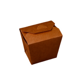 16 Oz Kraft PE Square Box, 76*55*85 mm| 120 Pieces - Hotpack Bahrain