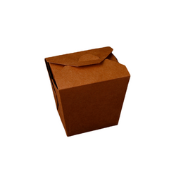 26 Oz Kraft PE Square Box, 79*66*103 mm| 120 Pieces - Hotpack Bahrain