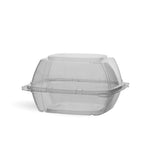 Hotpack 6" Clear Hinged Burger Box| 50 Pieces * 10 Packet - Hotpack Global
