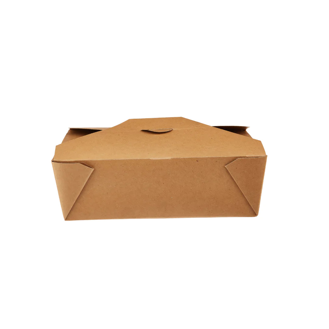 Hotpack | Kraft Pe Take Away Box,56oz-197*139*64 Mm | 100  Pieces - Hotpack Bahrain