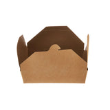 100 Pieces Kraft PE Take Away Box,56Oz-197*139*64 mm