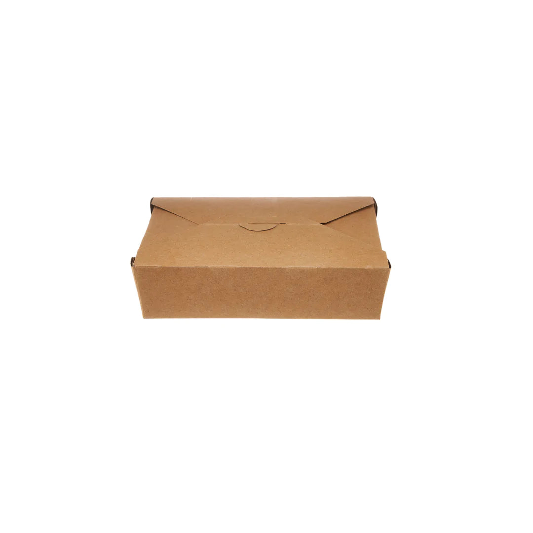 Hotpack | Kraft Pe Take Away Box, 32oz-142*111*64 Mm | 120  Pieces - Hotpack Bahrain