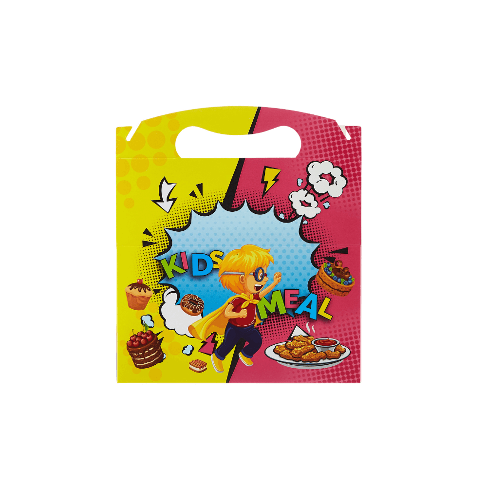250 pieces Kids Meal Box - 10 x 18 x 7 cm (L * w * h) - hotpack.bh