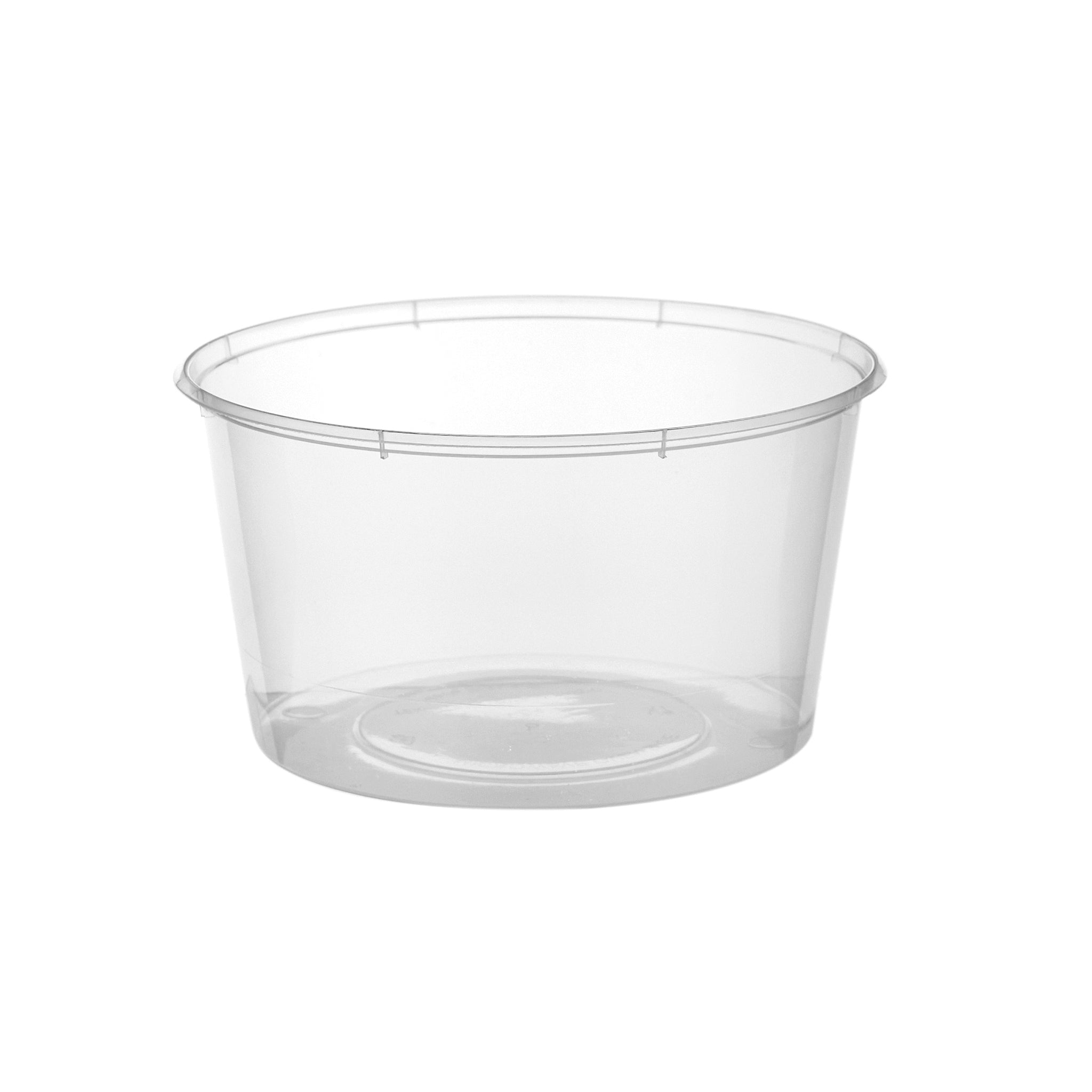 500 Pieces Clear Round Microwavable  Container 250 ml Base + Lid