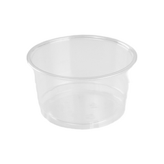 1000 Pieces Clear Portion Cup 78 mm Diameter + Lid 4 Oz