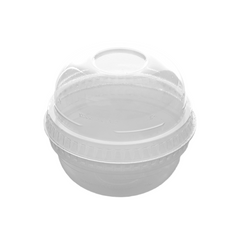 1000 Pieces Clear Portion Cup 78 mm Diameter + Lid 4 Oz