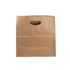 28 x 28 cm 500 Pieces Kraft Paper Bag Die Cut Handle