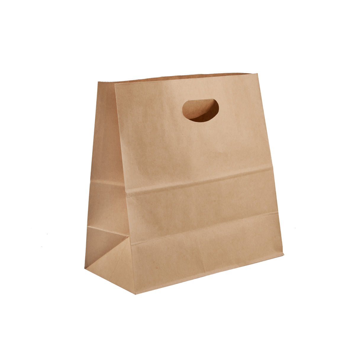 28 x 28 cm 500 Pieces Kraft Paper Bag Die Cut Handle