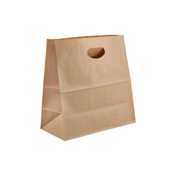 28 x 28 cm 500 Pieces Kraft Paper Bag Die Cut Handle