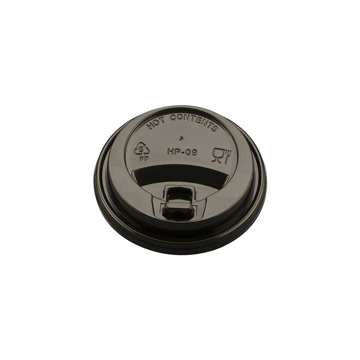 500 Pieces Black Lids for Paper Cup 8 Oz