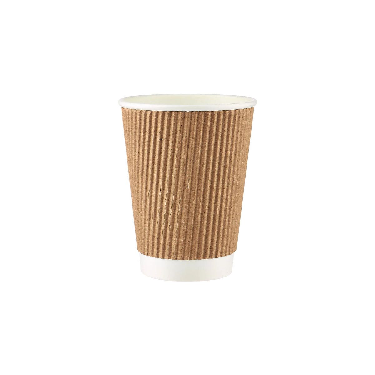 500 Pieces Kraft Ripple Paper Cups 12 Oz (355 ml)